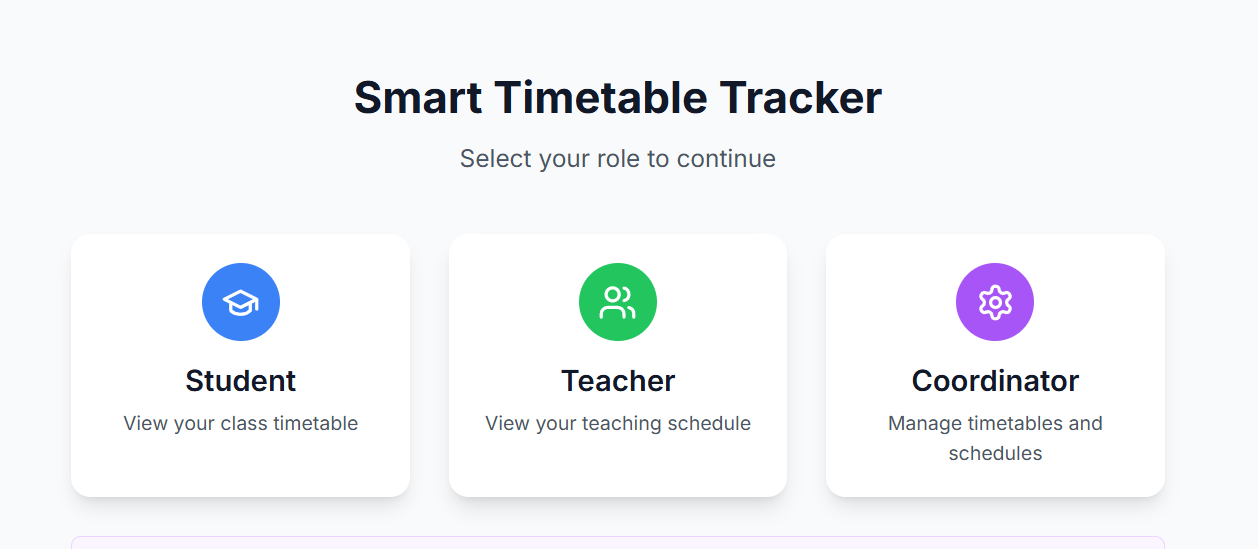 Academic Timetable Management System